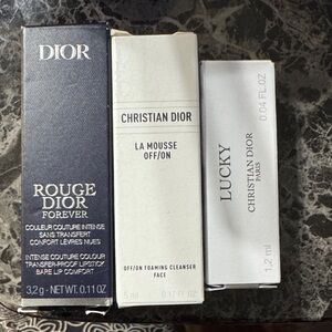 Dior Rouge Lipstick and Skincare Trio